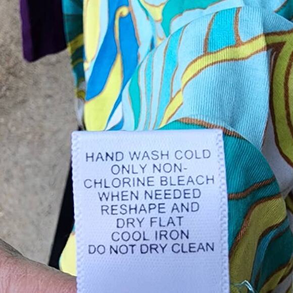 Banana Republic x Trina Turk Collection Silk Blend Dress Green Yellow Small - Picture 6 of 8